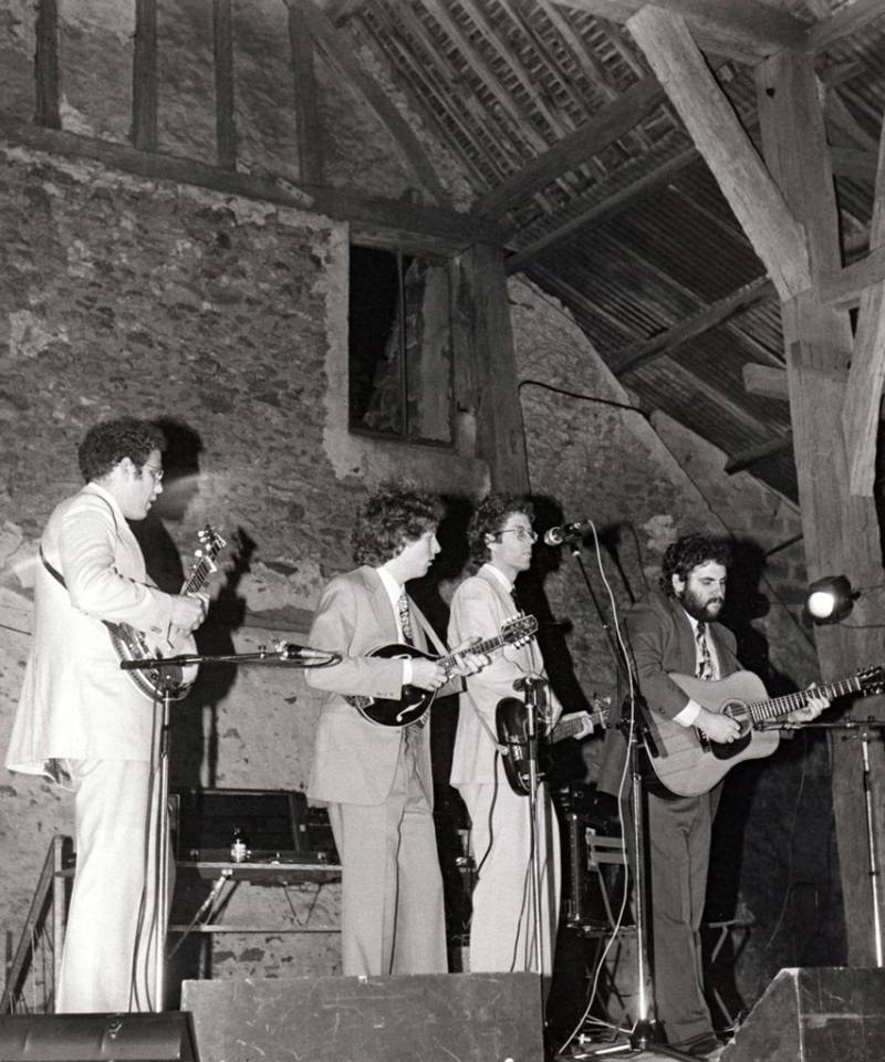 Le groupe Hot Rize lors de son concert à Coulommiers, France, en 1980.